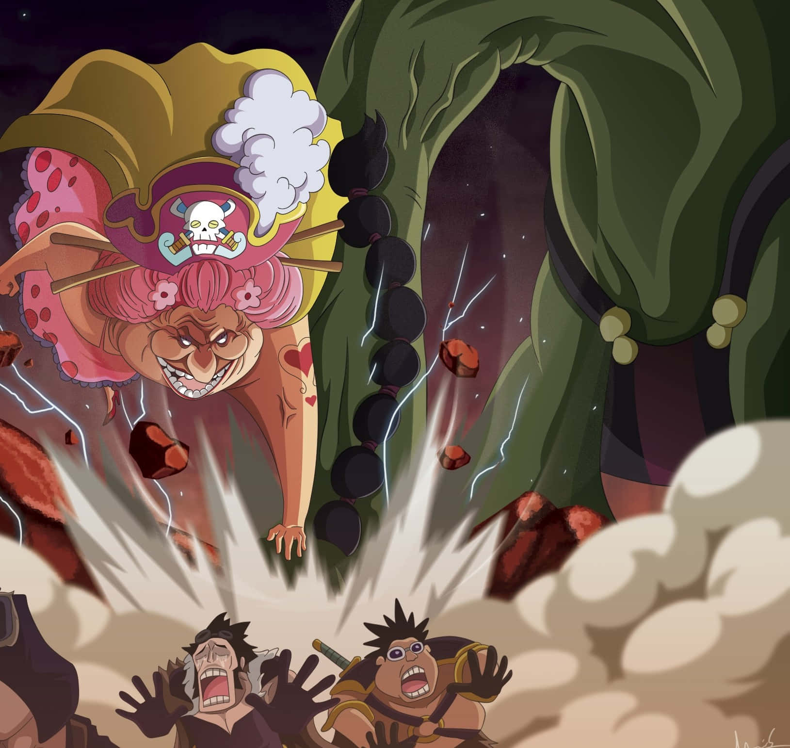 Caption: Charlotte Linlin, The Powerful One Piece Villain Wallpaper