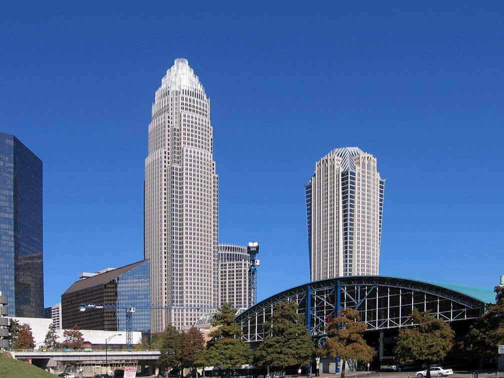 Download Charlotte Skyline Daytime Wallpaper | Wallpapers.com