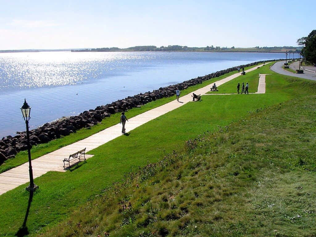 Charlottetown Waterfront Park Promenade Wallpaper