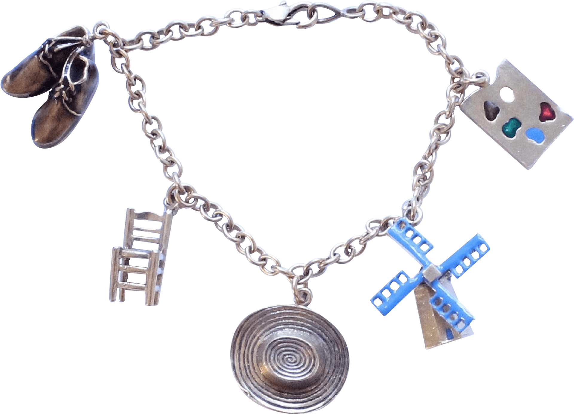 Charm Bracelet Various Pendants PNG