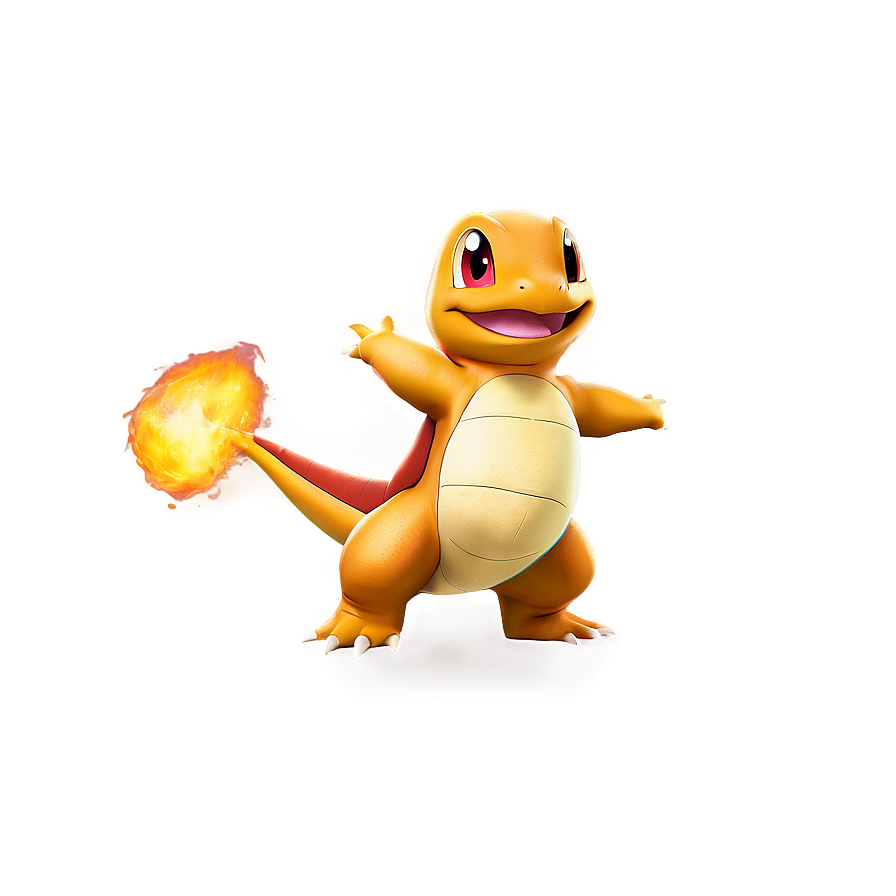 Charmander In Action Pose Png 05212024 PNG