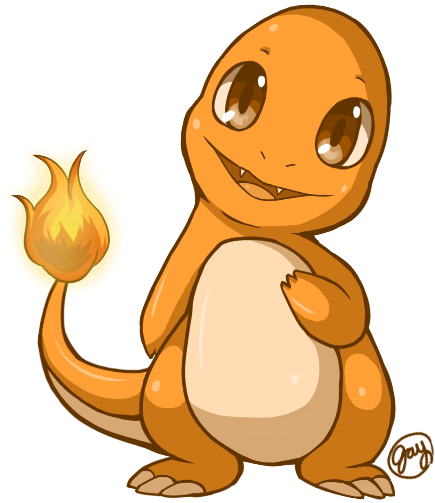 Download Charmander Pokemon Illustration.png | Wallpapers.com