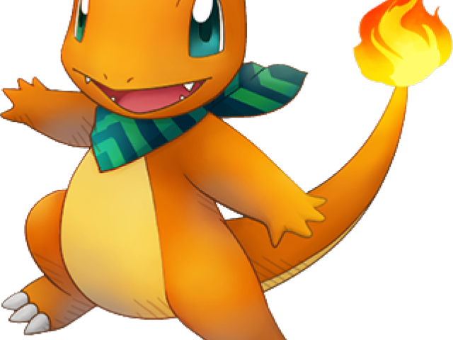 Charmander Pokemonwith Flame Tail PNG