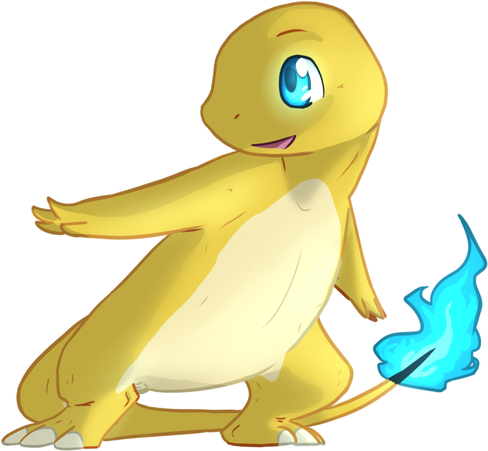 Charmander_ Fire_ Tail_ Illustration.png PNG