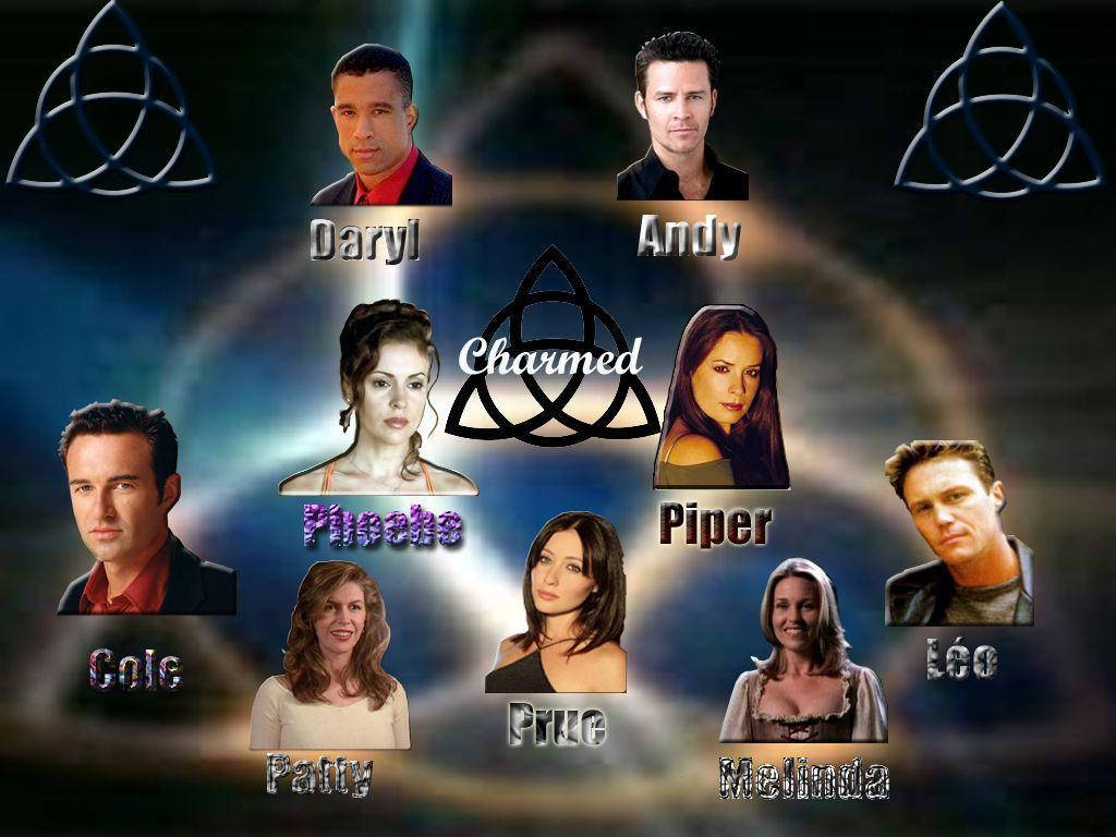 Charmed Show Characters With Names Wallpaper