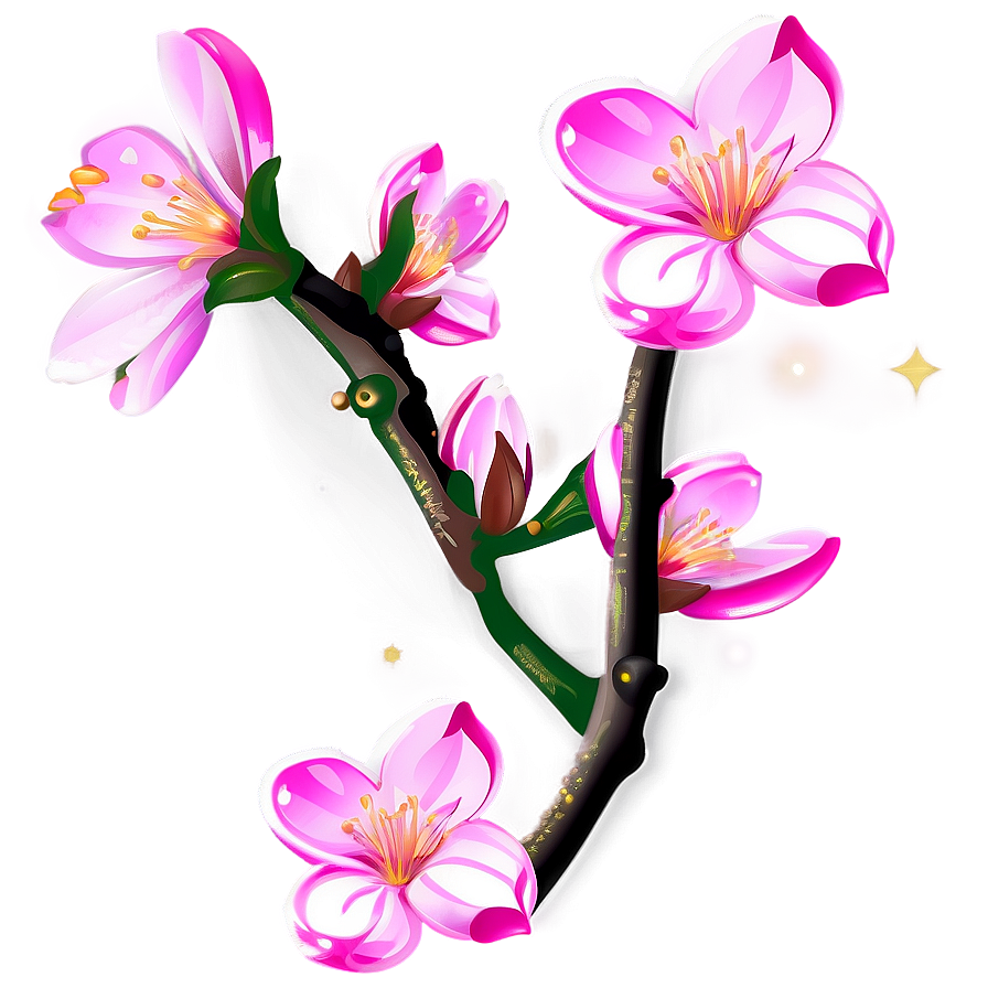 Charming Blossom Clipart Png 06202024 PNG