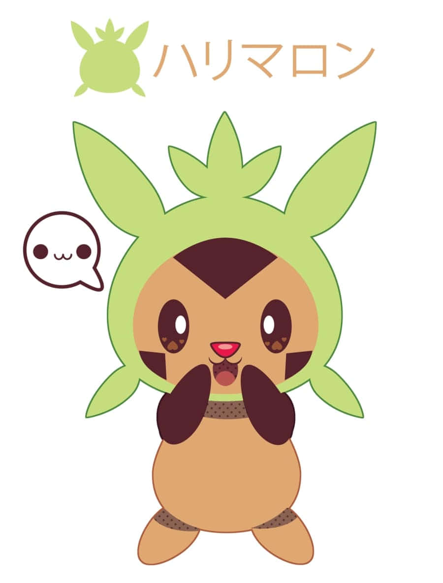 Charming Chespin - Affectionate And Gleeful Pokemon Wallpaper