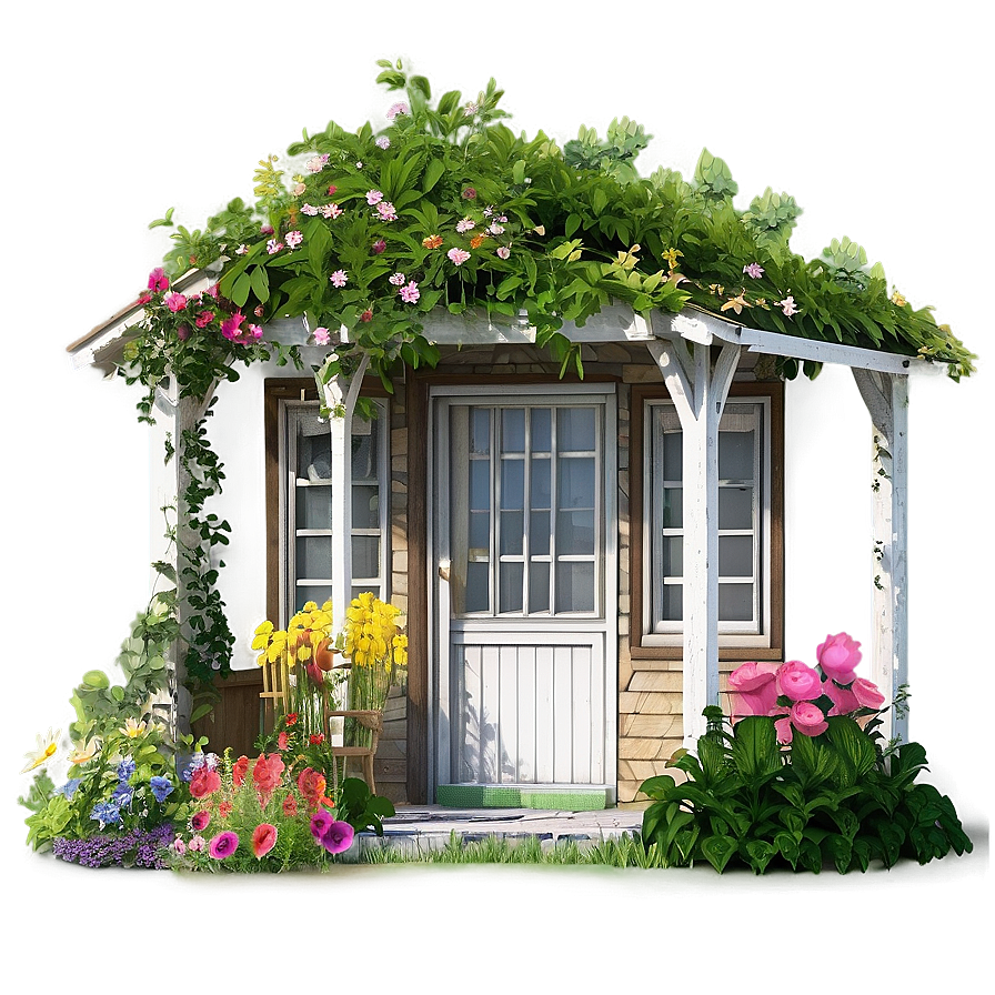 Charming Cottage Garden Png 06202024 PNG