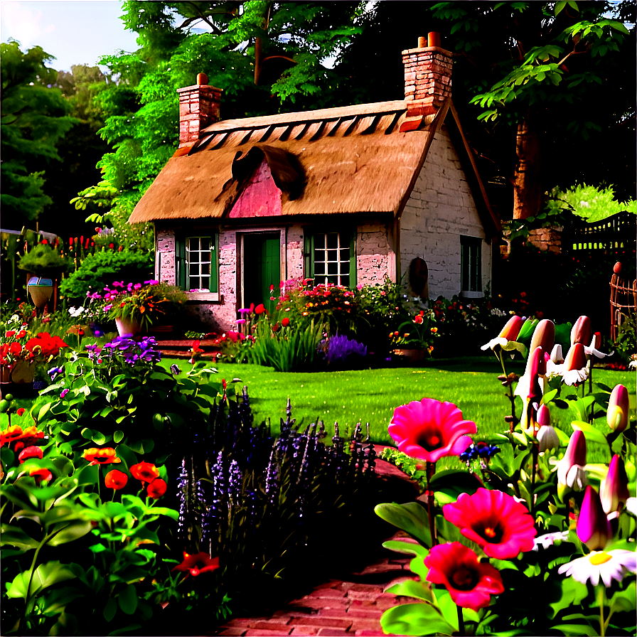 Charming Cottage Garden Png 96 PNG