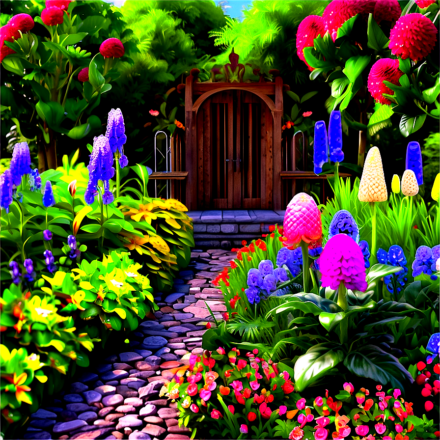 Charming Cottage Garden Png Bku95 PNG