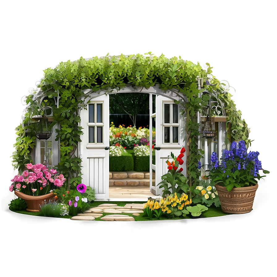 Charming Cottage Garden Png Oyl43 PNG