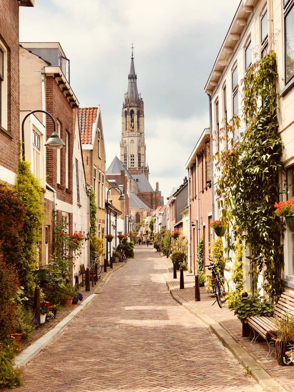 Jalan Menawan Di Delft Belanda Wallpaper