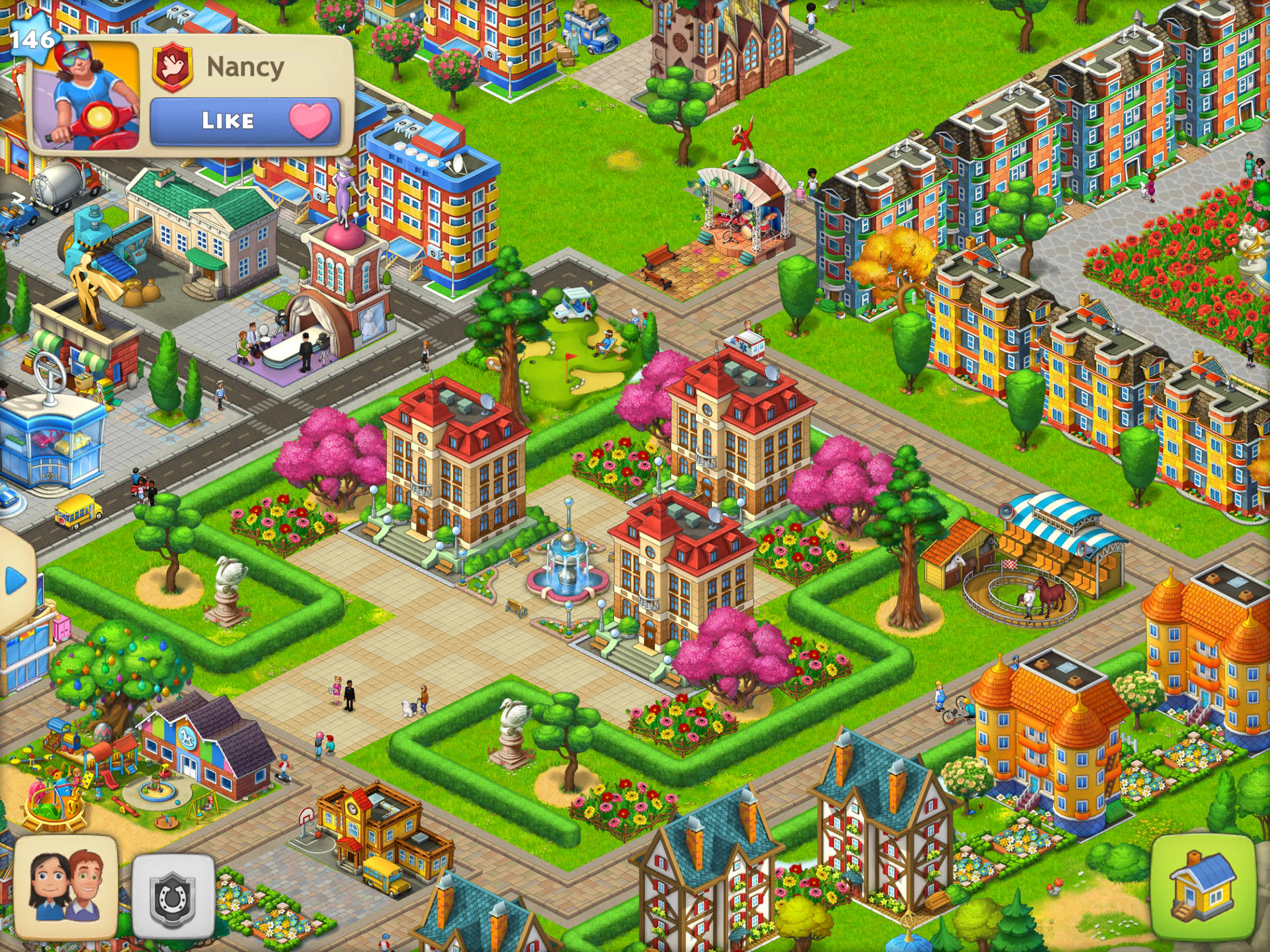 Charming Farm Town In Hay Day Wallpaper