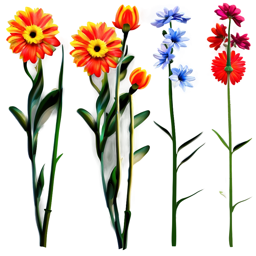 Charming Flower Stem Png Jpn PNG