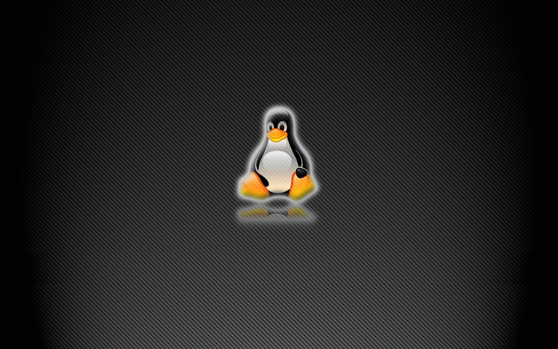 Charming Linux Desktop Official Mascot Tux Background