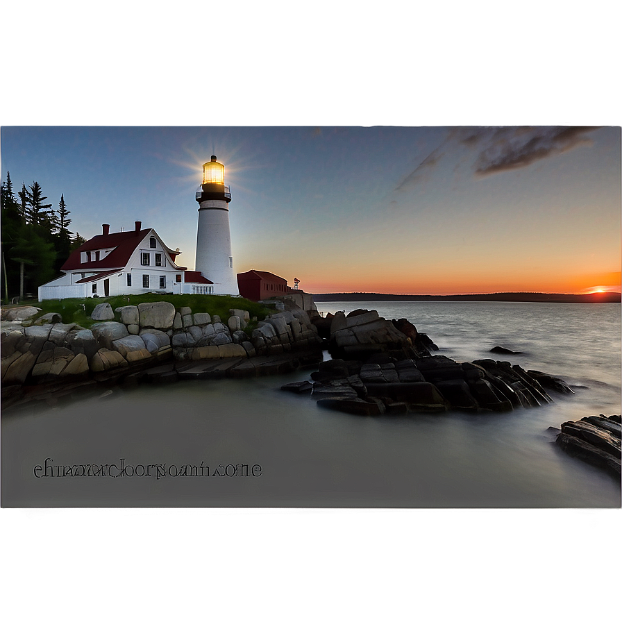 Charming Maine Lighthouse Png Lpd PNG