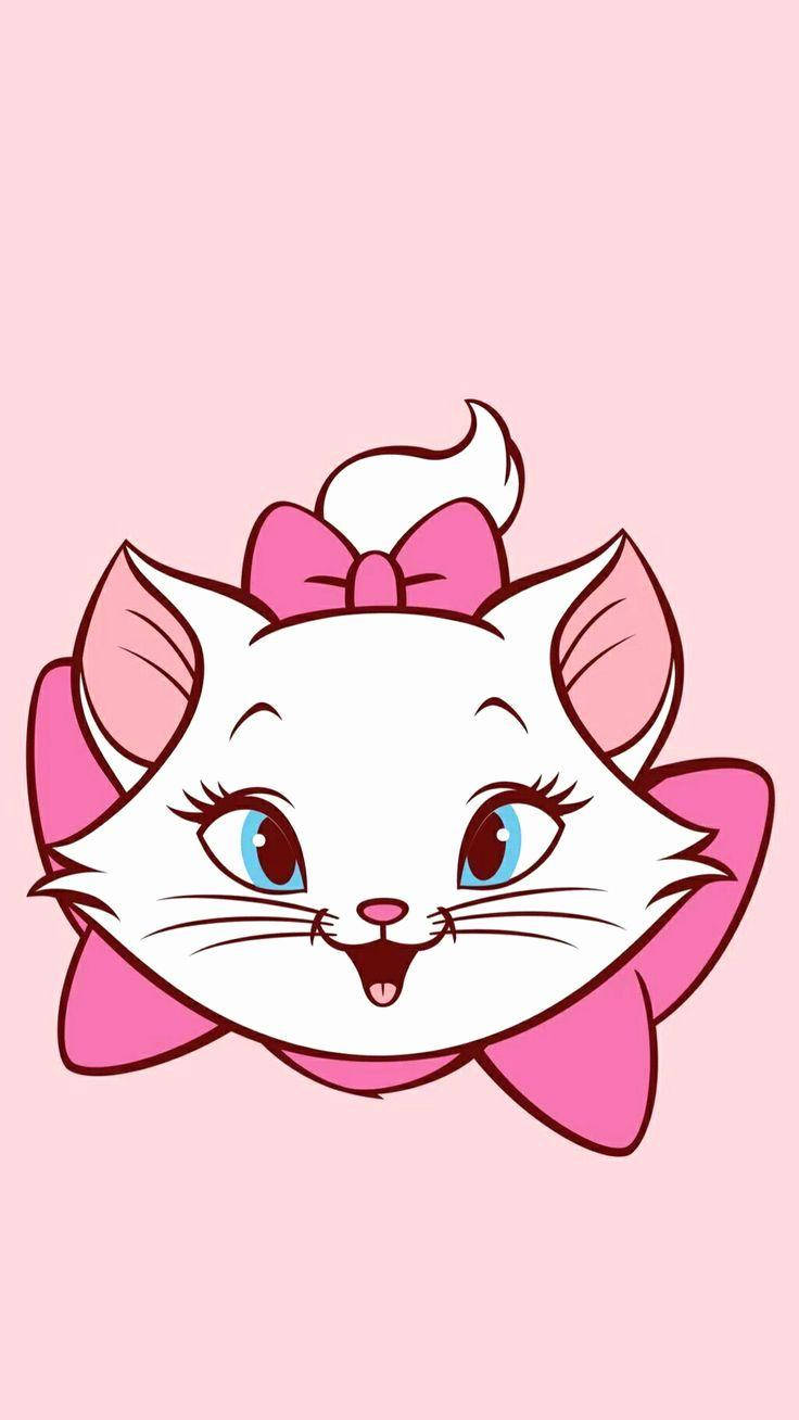Charming Marie Cat's Face Wallpaper