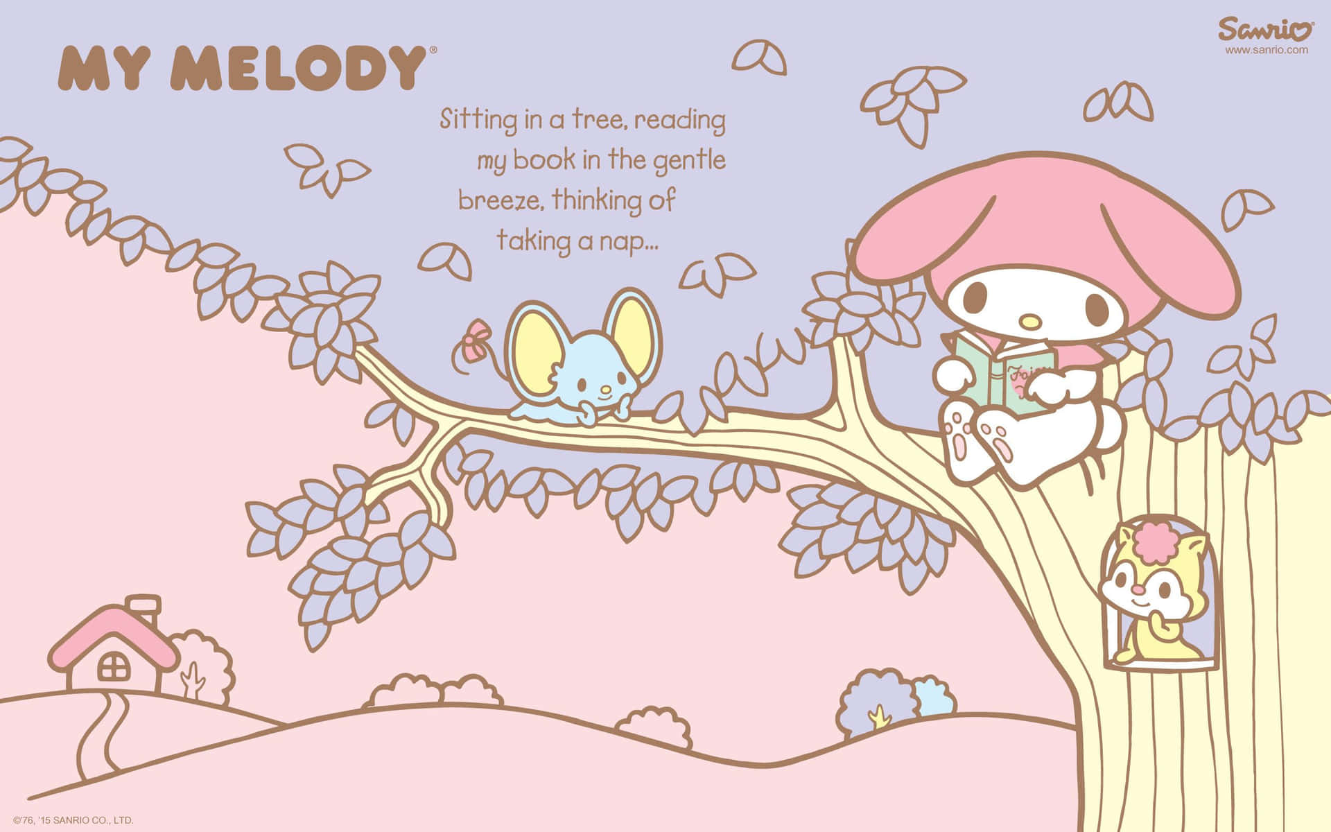 Charming My Melody Blossom Background