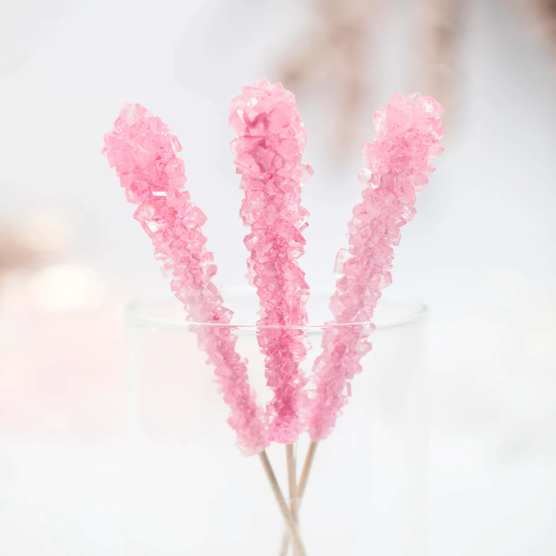 Charming Pink Rock Candy Close-up Wallpaper