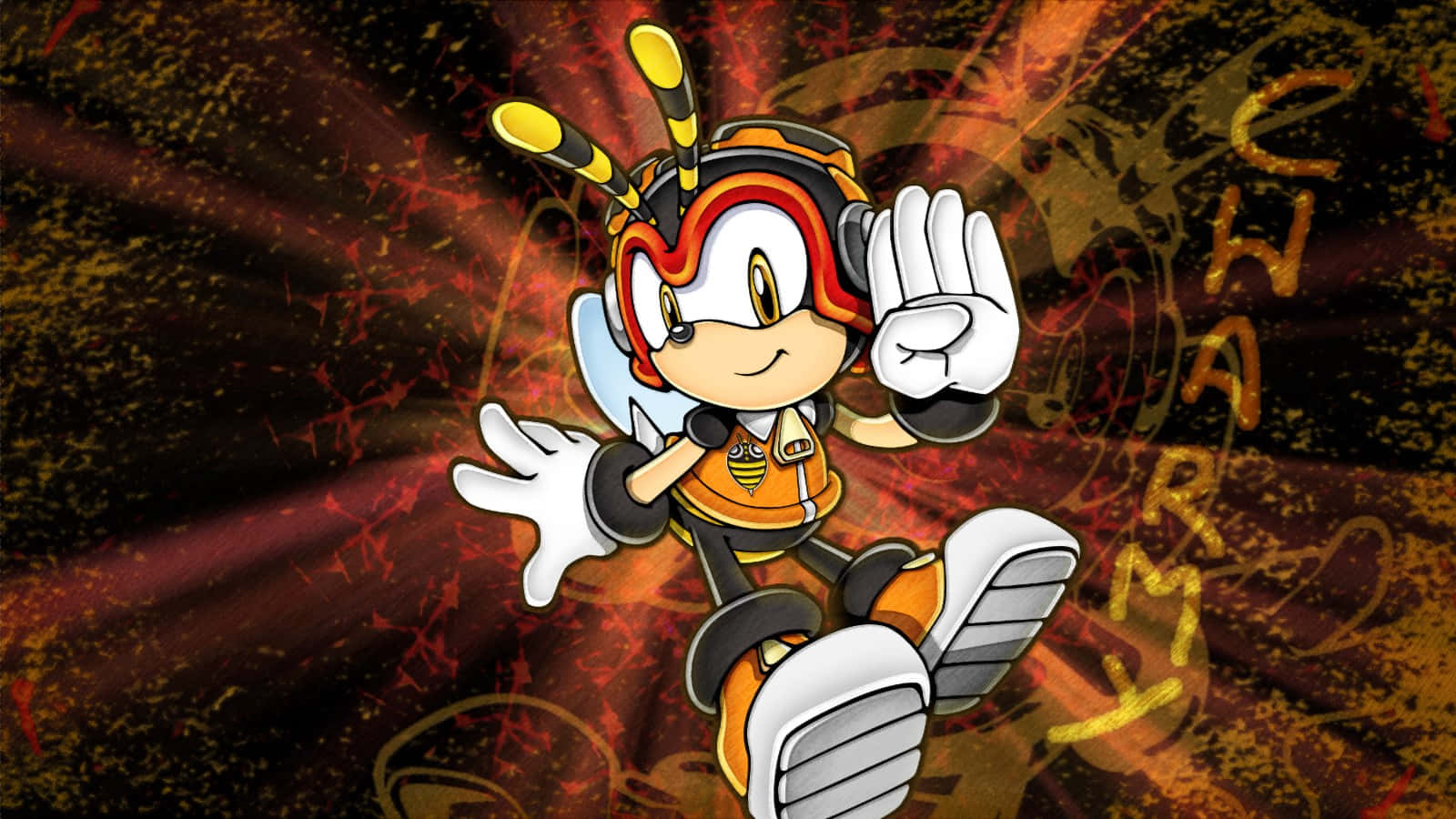 Charmy Bee Flying High in the Sky Wallpaper
