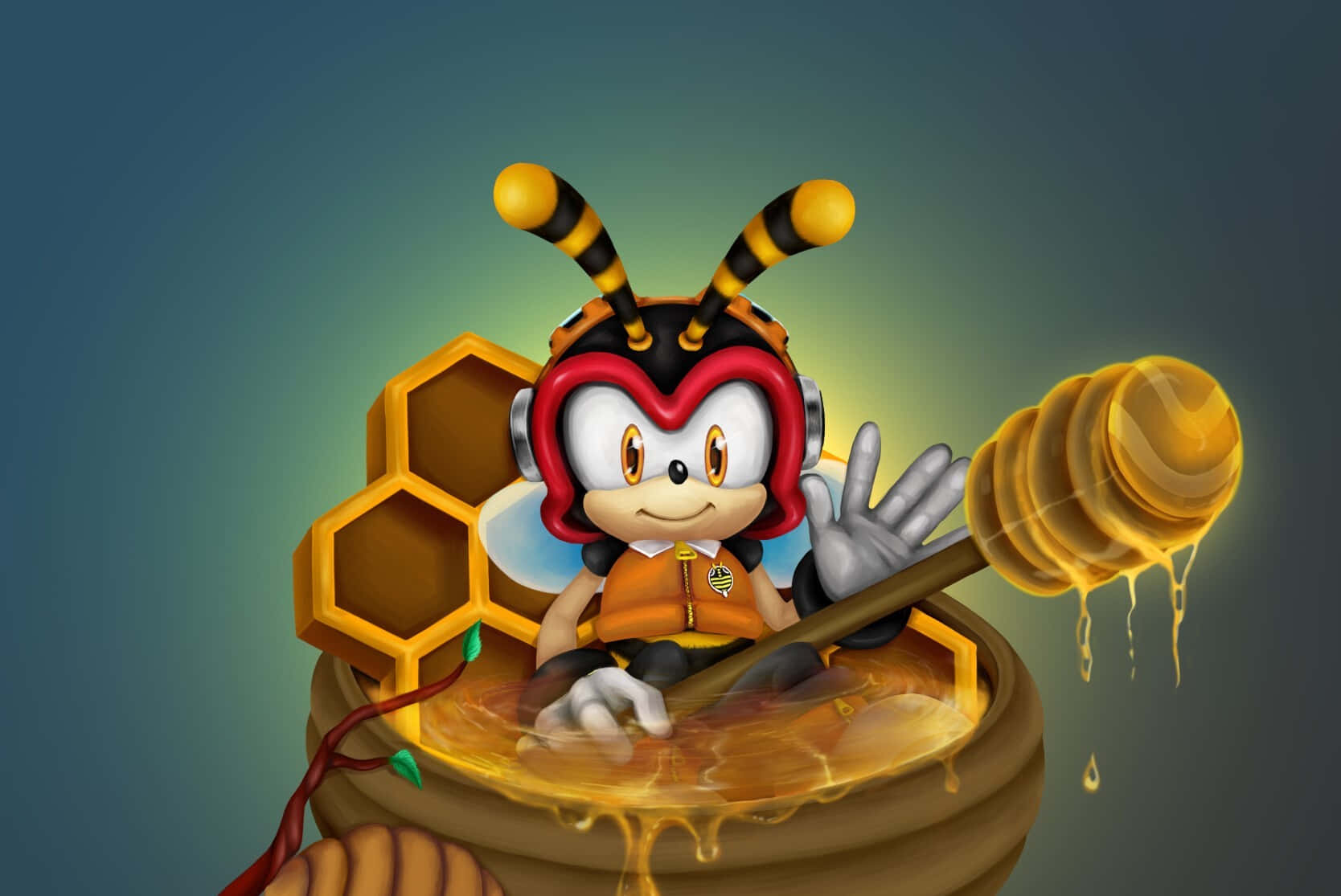 Exciting Adventure with Charmy Bee Wallpaper