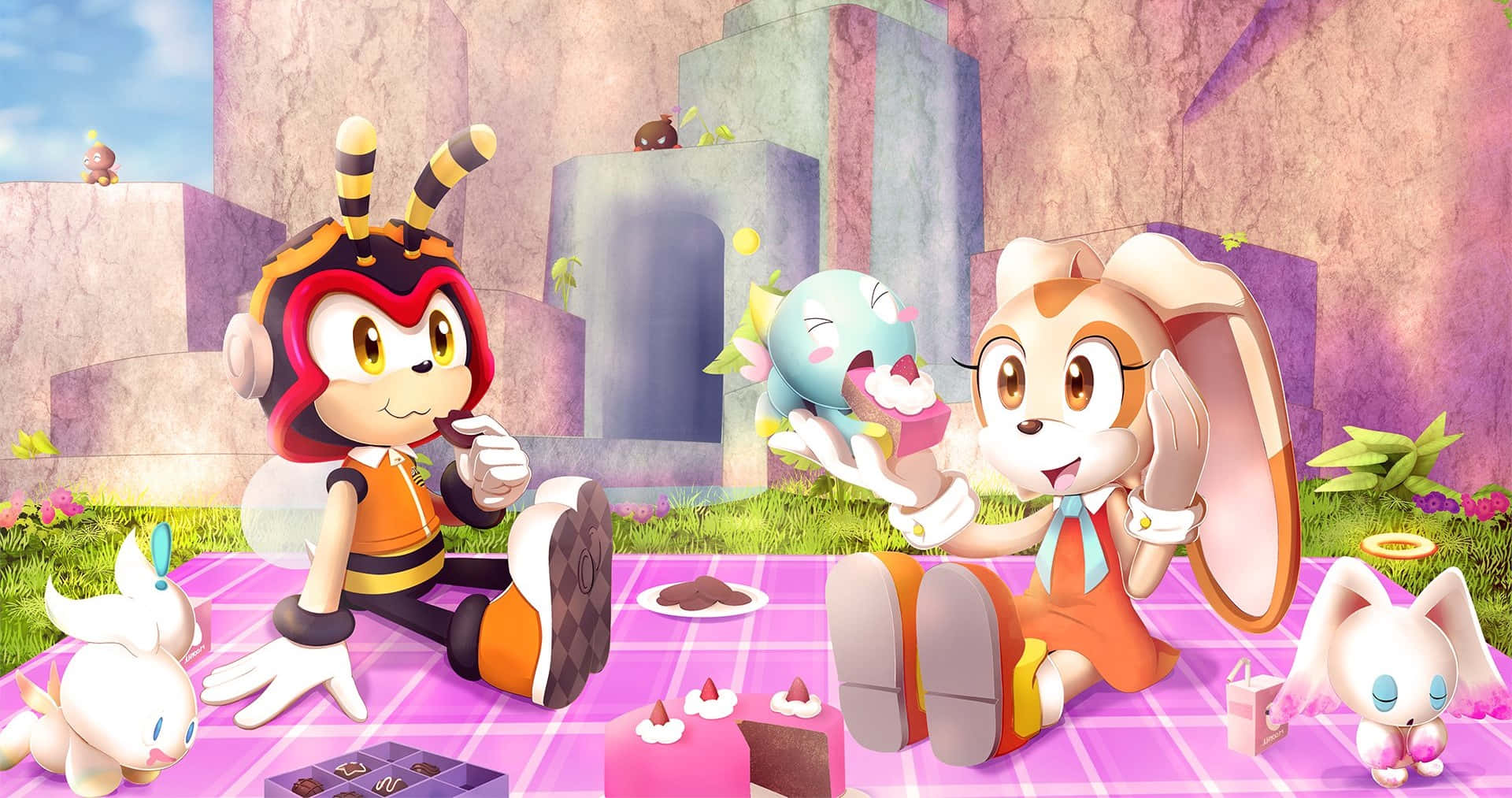 Caption: Charmy Bee, the Enthusiastic Detective from the Sonic Universe! Wallpaper