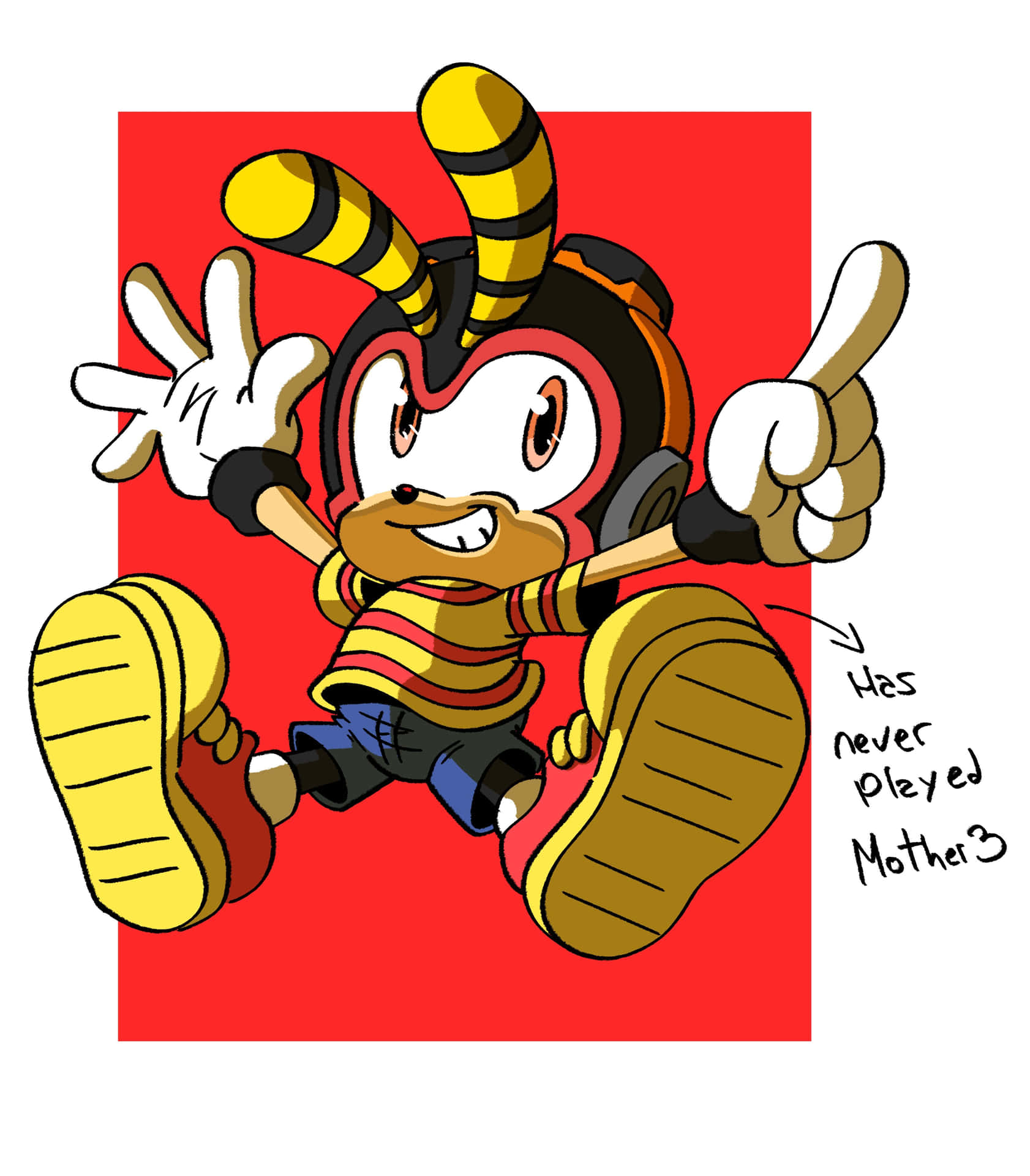 Charming Charmy Bee in Action Wallpaper