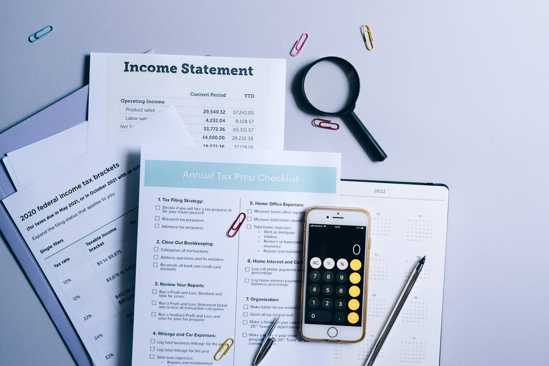 Chartered Accountant Income Statement Wallpaper