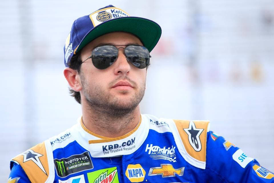 Chase Elliot In Cap And Shades Wallpaper