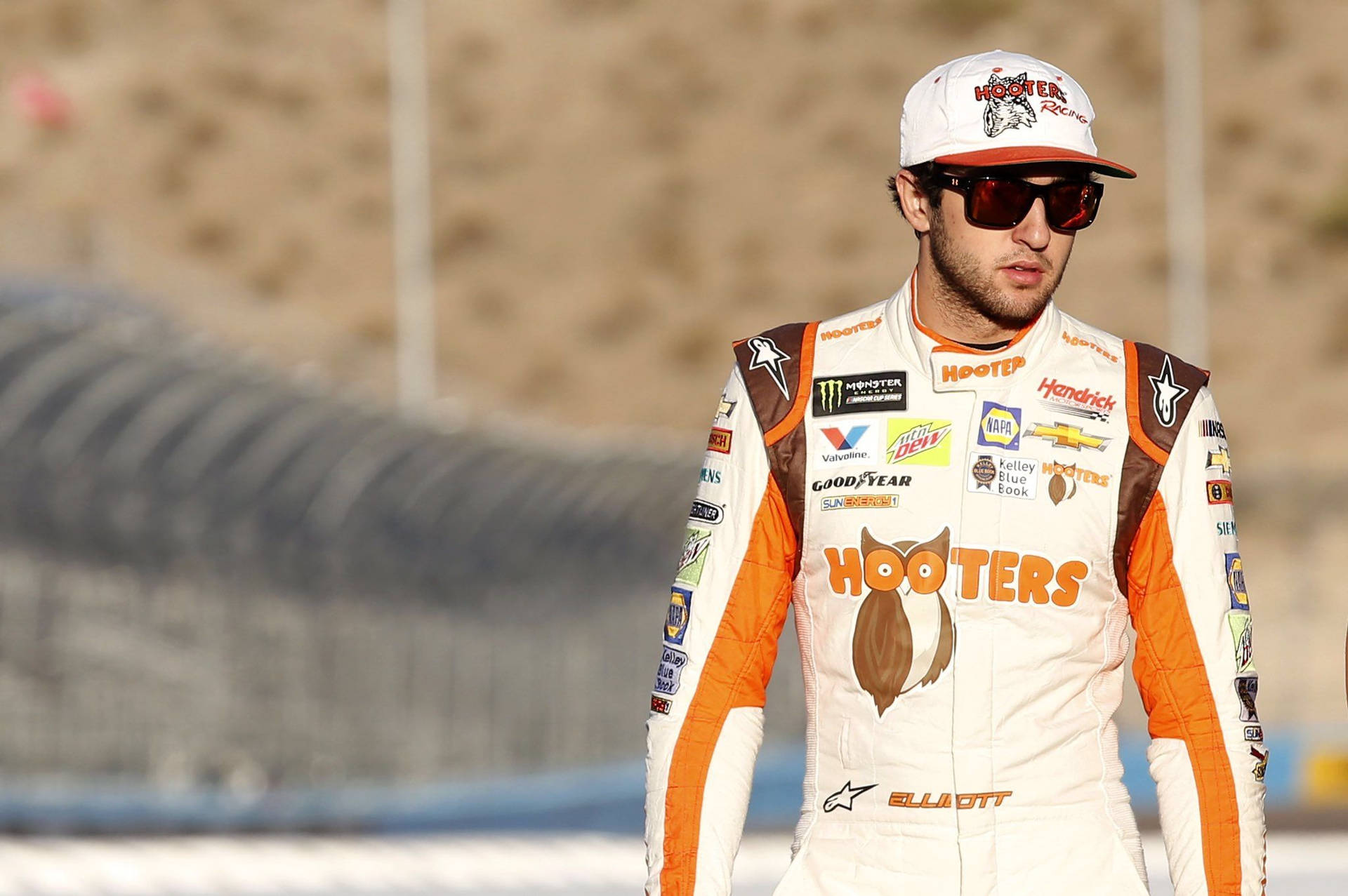 Chase Elliott Expertly Outfitted for Racing Wallpaper