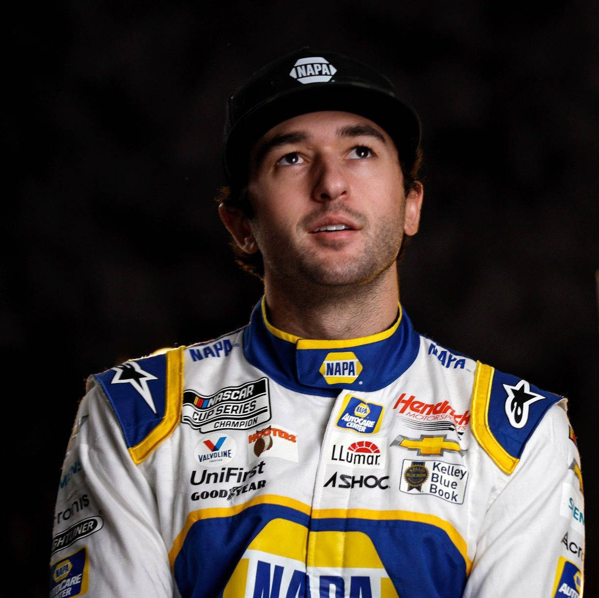 Chase Elliott Deep in Thought Wallpaper