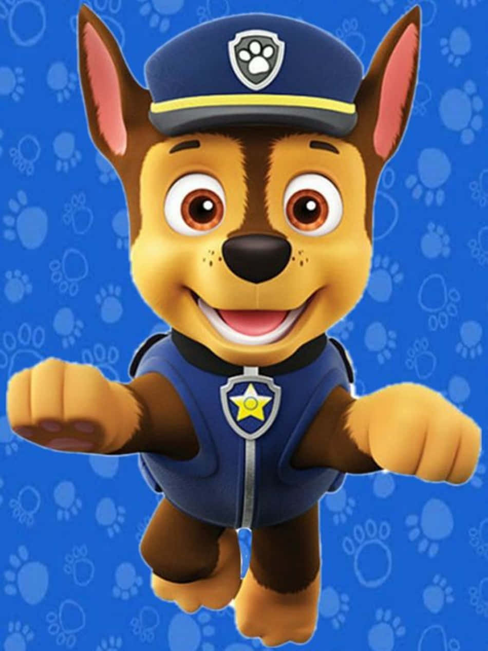 Chase Paw Patrol Jumping And Running Wallpaper
