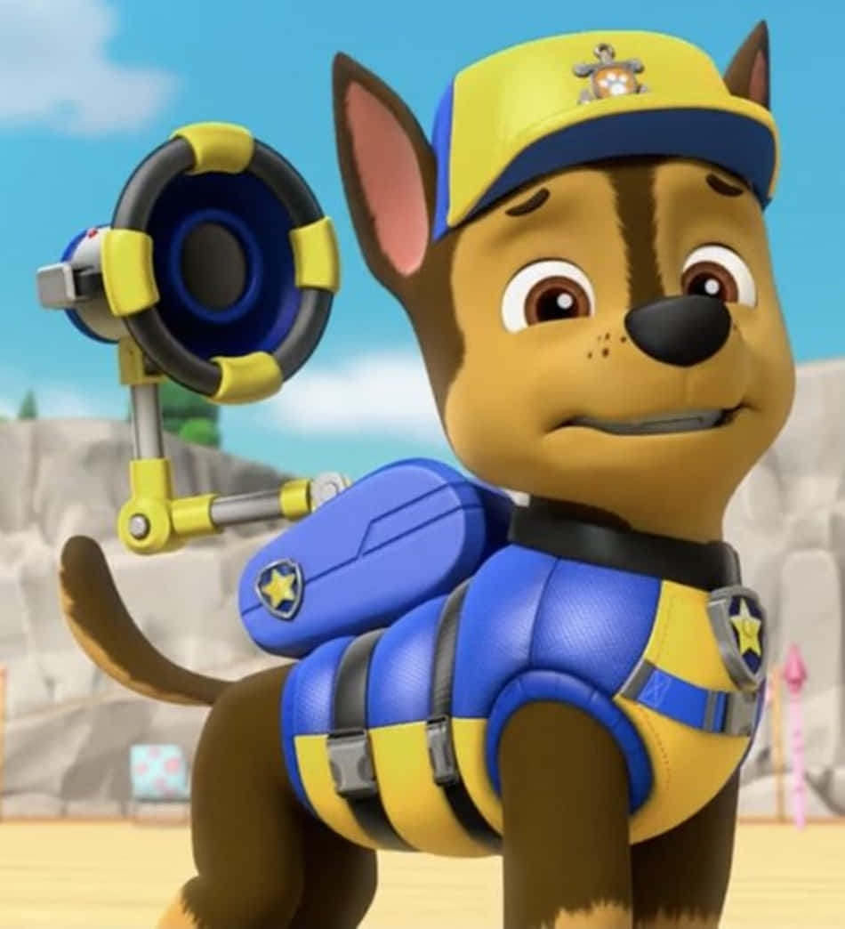 Chase from Paw Patrol Wallpaper