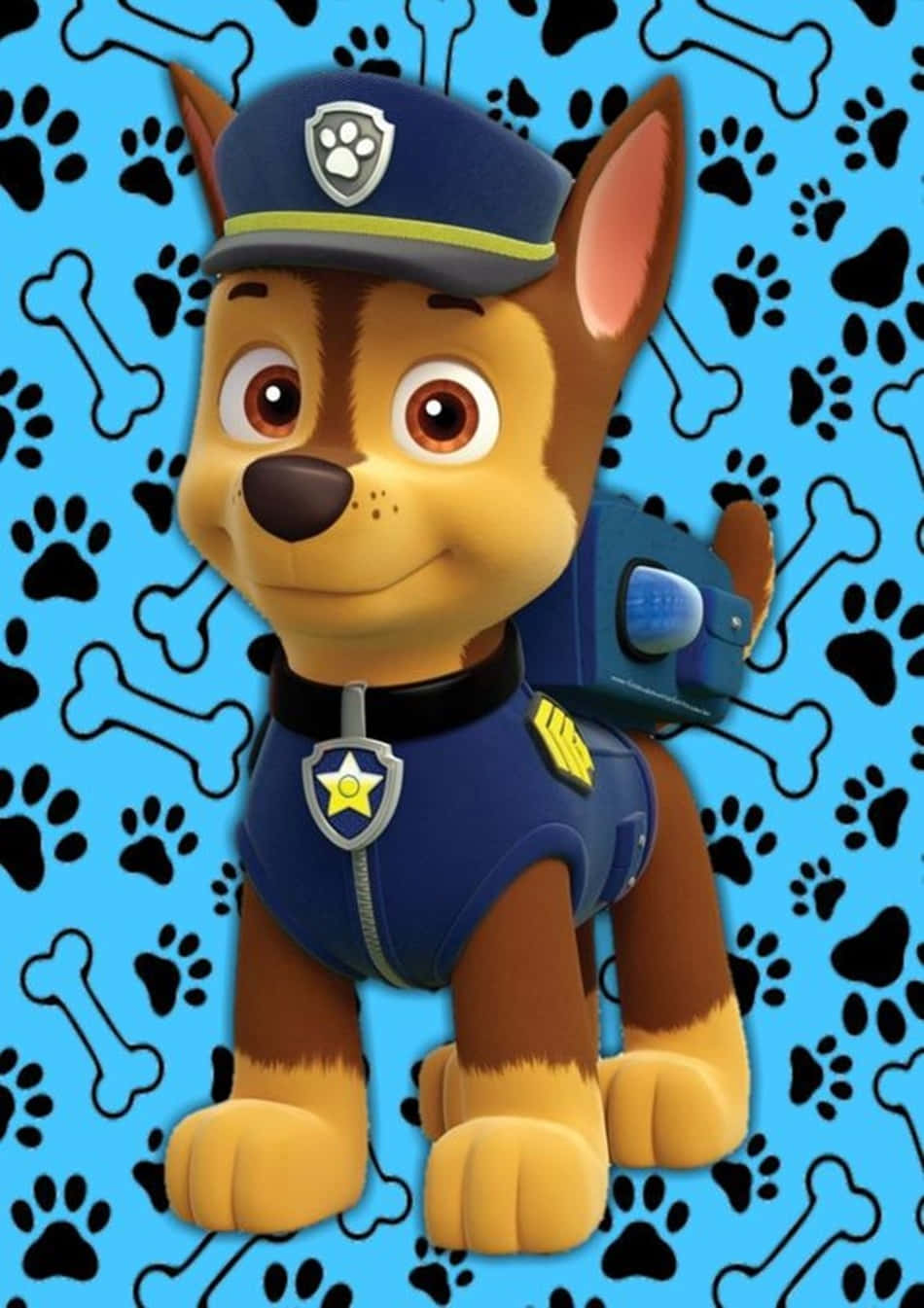 Chase, A Paw Patrol leader ready for action! Wallpaper