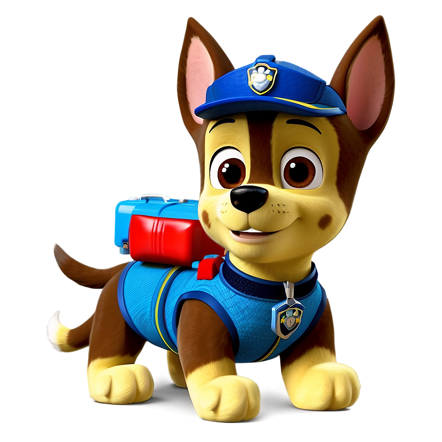 Download Chase Paw Patrol Illustration Png 05252024 | Wallpapers.com