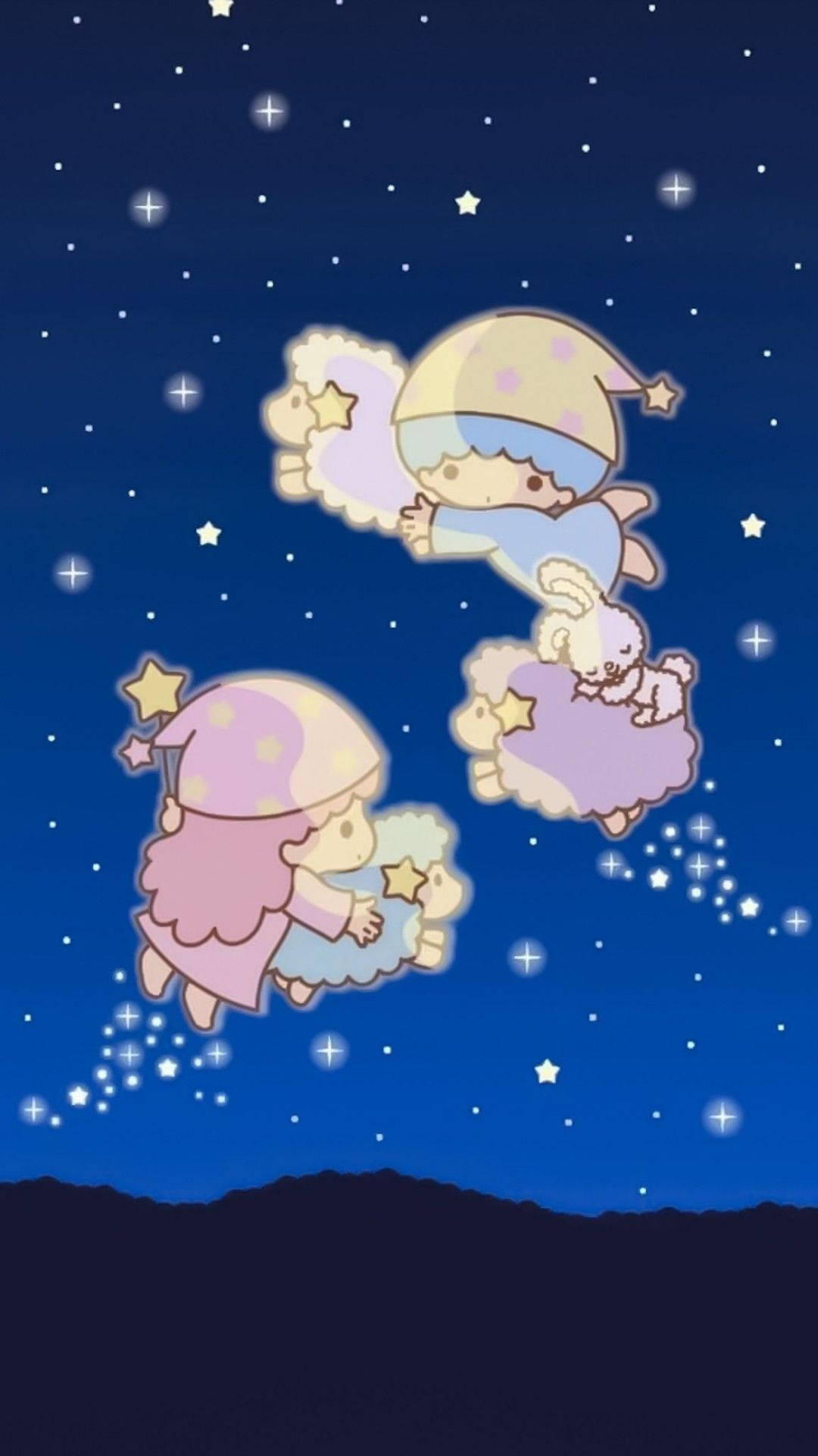 Chasing Little Twin Stars Wallpaper