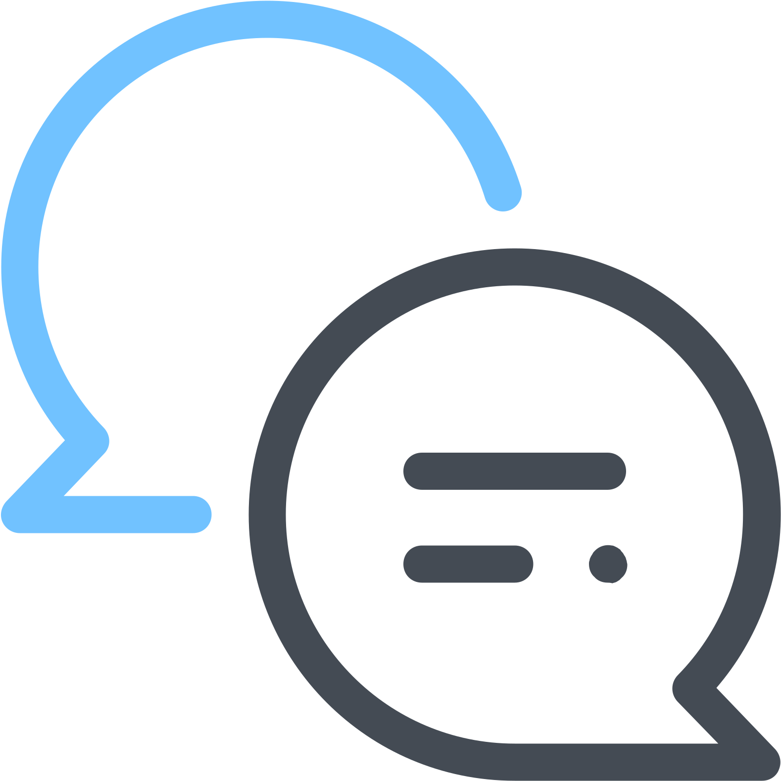 Chat Bubble Icon Graphic PNG