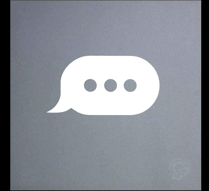 Chat Bubble Icon Grey Background PNG