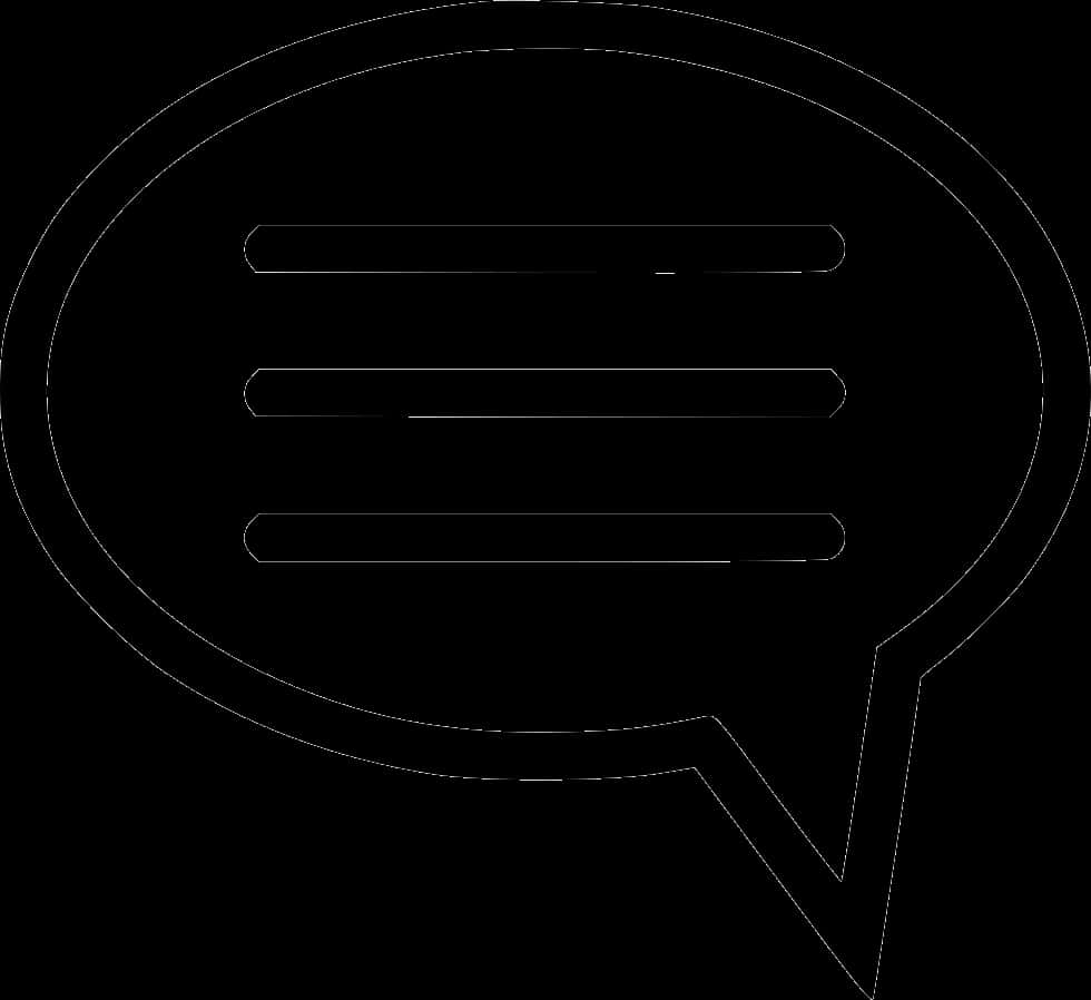 Chat Bubble Icon Outline PNG