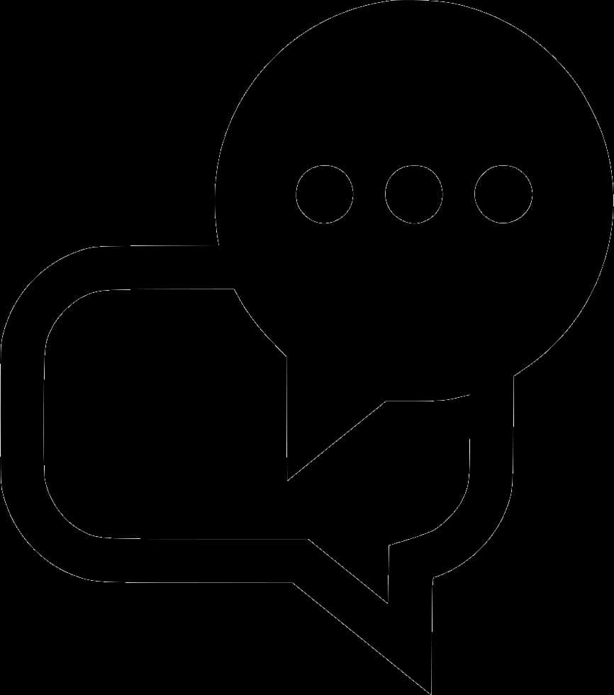 Chat Bubble Icon Outline PNG