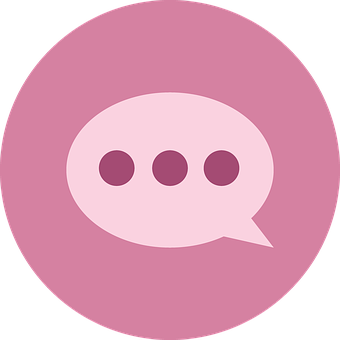 Chat Bubble Icon Purple Background PNG