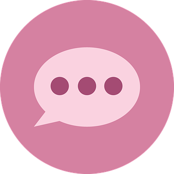 Chat Bubble Icon Purple Background PNG