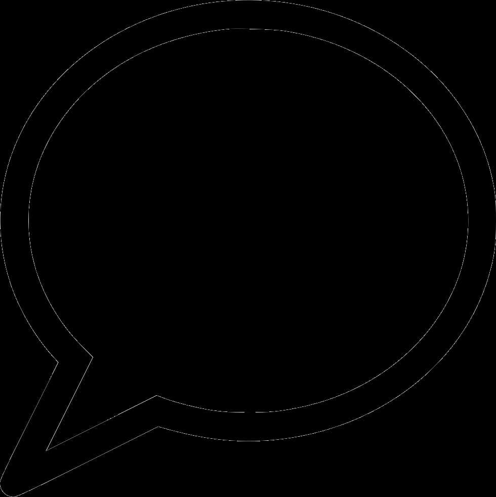 Chat Bubble Outline Graphic PNG