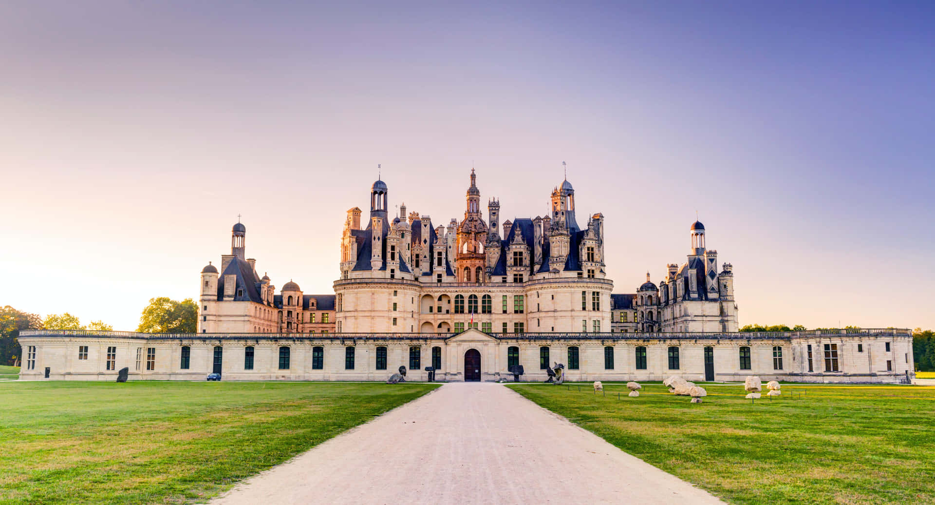 Chateau De Chambord Filtered Photography Wallpaper