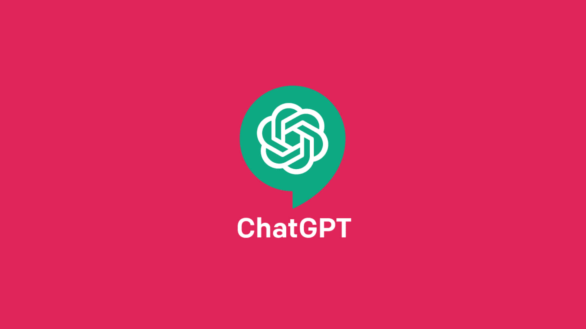 Chatgpt Logo On A Pink Background Wallpaper