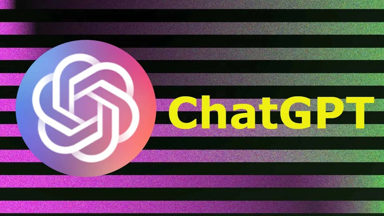 Chatgpt Logo On A Purple And Pink Background Wallpaper