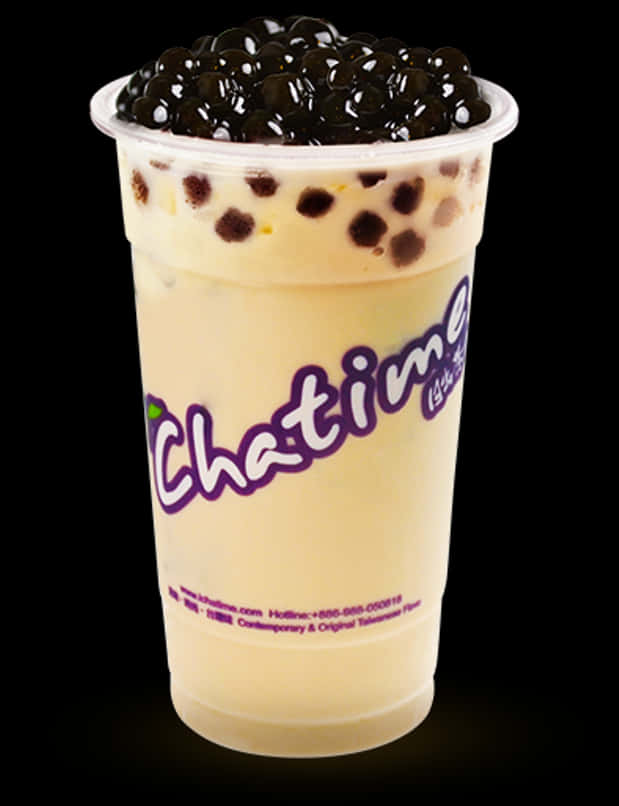 Chatime Bubble Teawith Tapioca Pearls PNG