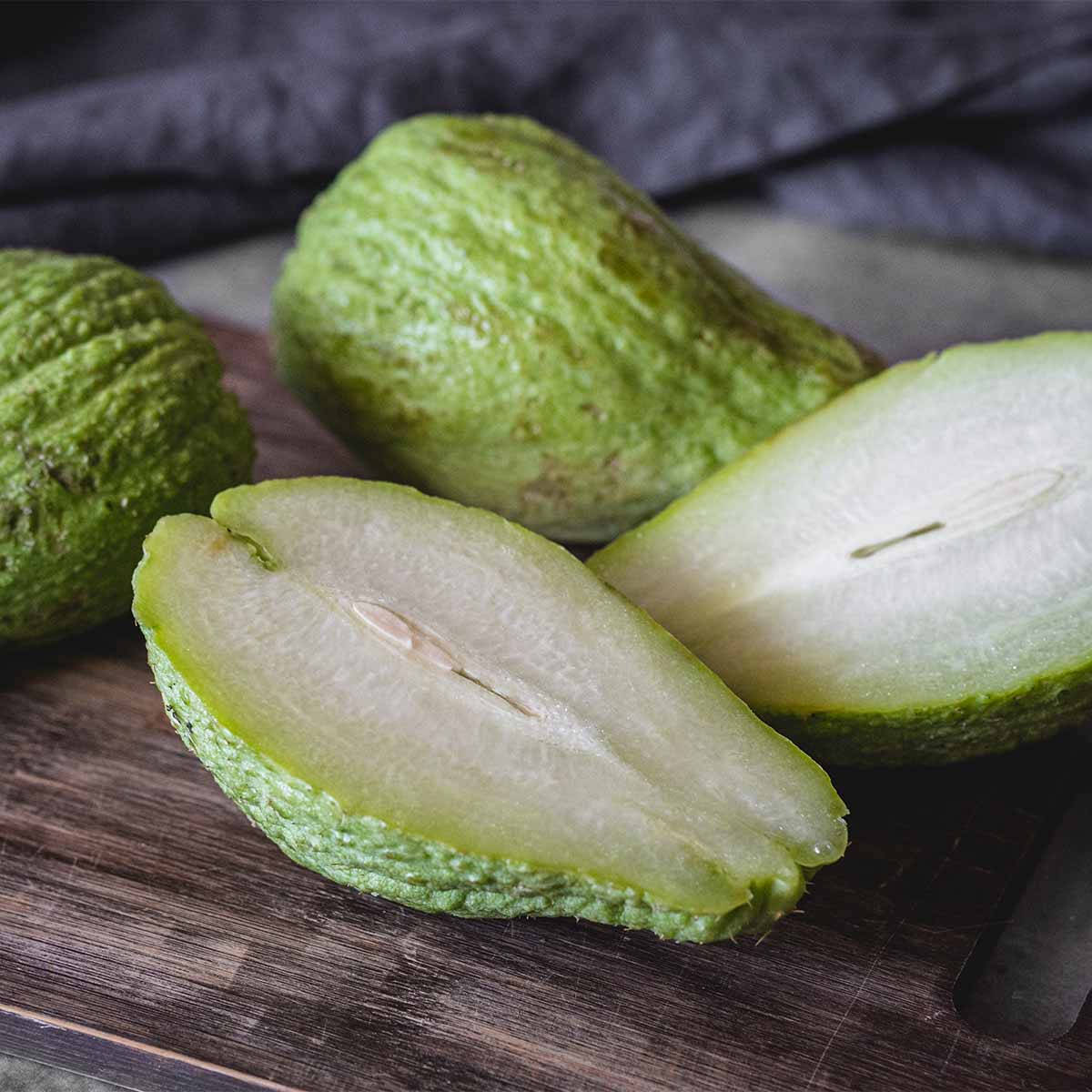Chayote On Rustic Wood Wallpaper