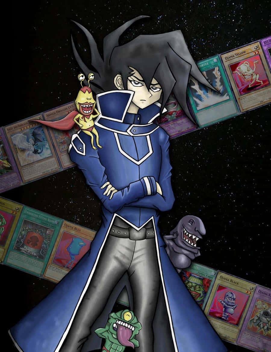 Chazz Princeton from Yu-Gi-Oh! GX in a Dueling Stance Wallpaper