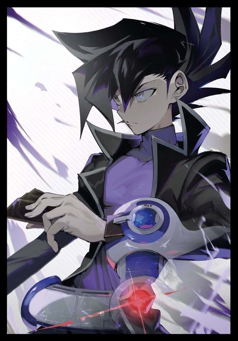 Chazz Princeton striking a powerful pose in a dynamic Yu-Gi-Oh! wallpaper Wallpaper